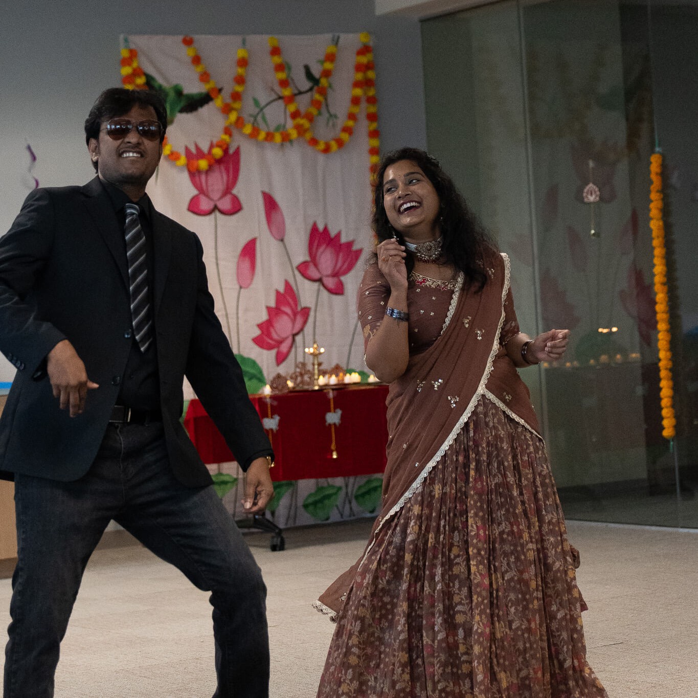 Members of our IT team dancing at our Diwali celebration